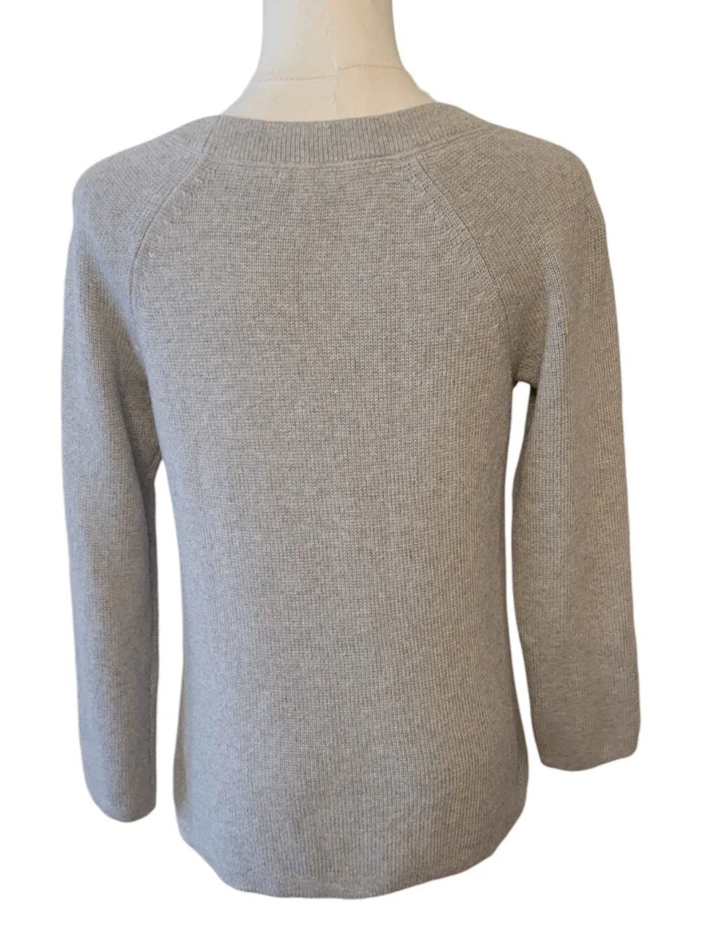 J. Jill Gray Knit Scoopneck Pullover Sweater Size‎ XS Petite
